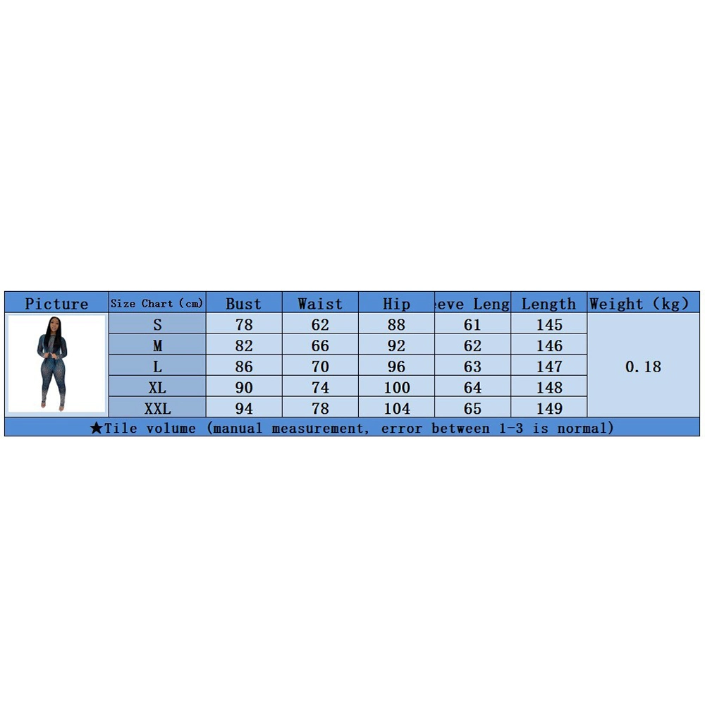 New Design Spring Long Sleeve Knitted Backless Jumpsuits Bodysuits for Women Print